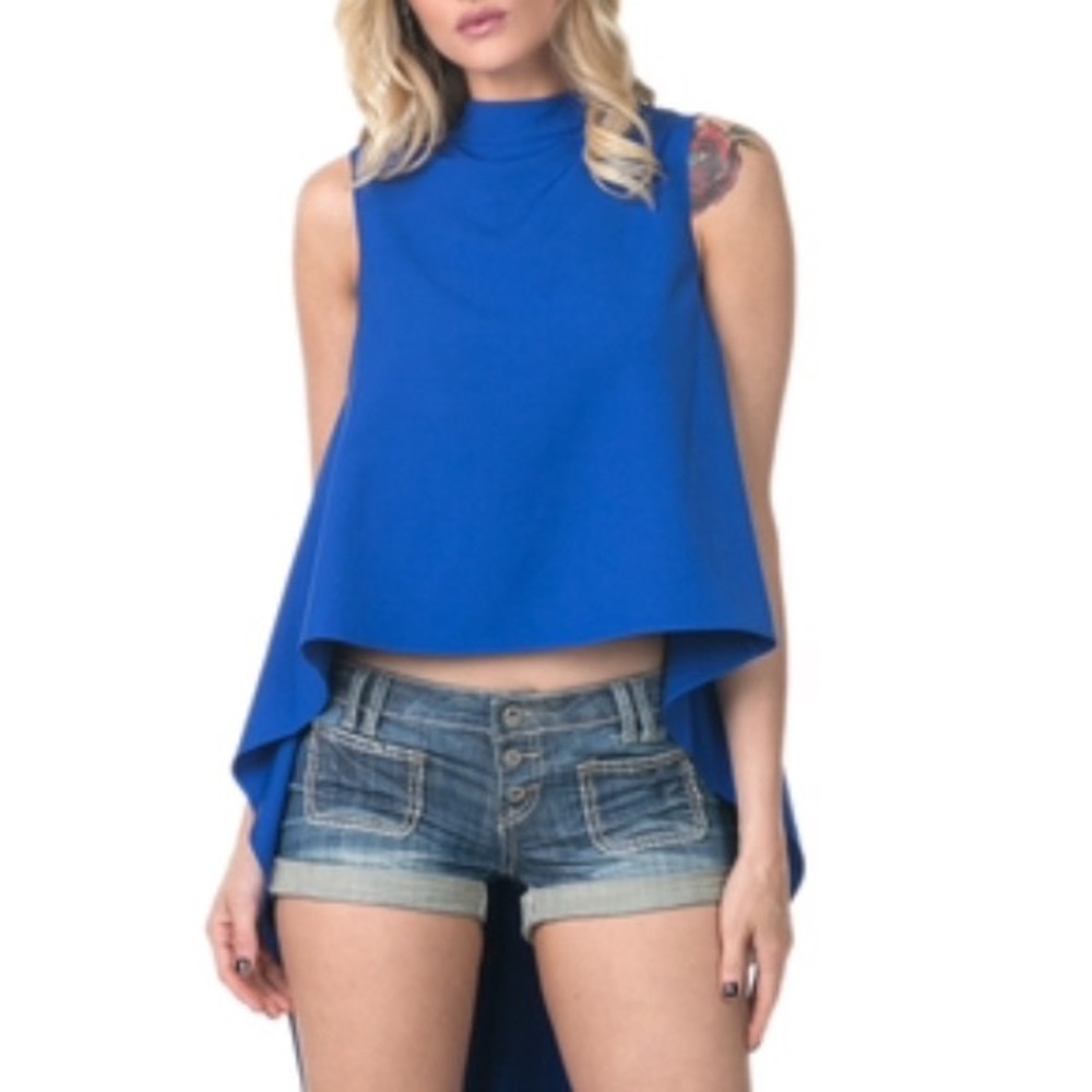 Royal Blue High Low Top